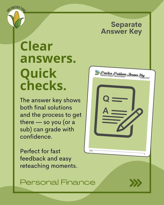 And Another Thing MATH APPLICATION, Personal Finance SIMPLE INTEREST (ANNUAL)