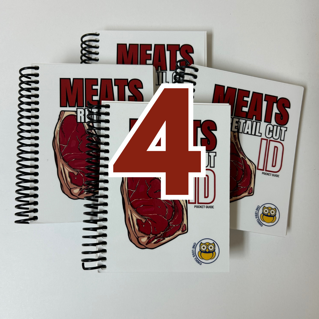 Meats Judging Retail Cut ID, POCKET GUIDE One Less Thing
