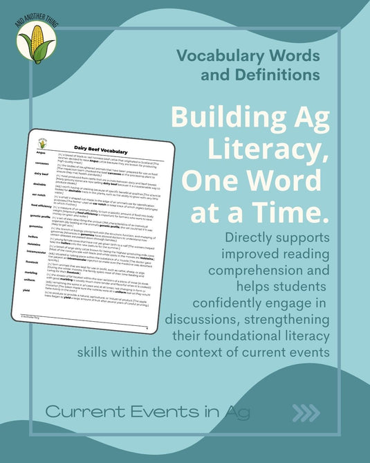 And Another Thing CURRENT EVENTS, Dairy Beef (ANNUAL)