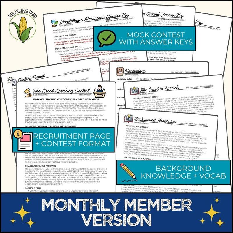 Load image into Gallery viewer, And Another Thing CDE SPOTLIGHT, Creed Speaking (MONTHLY)
