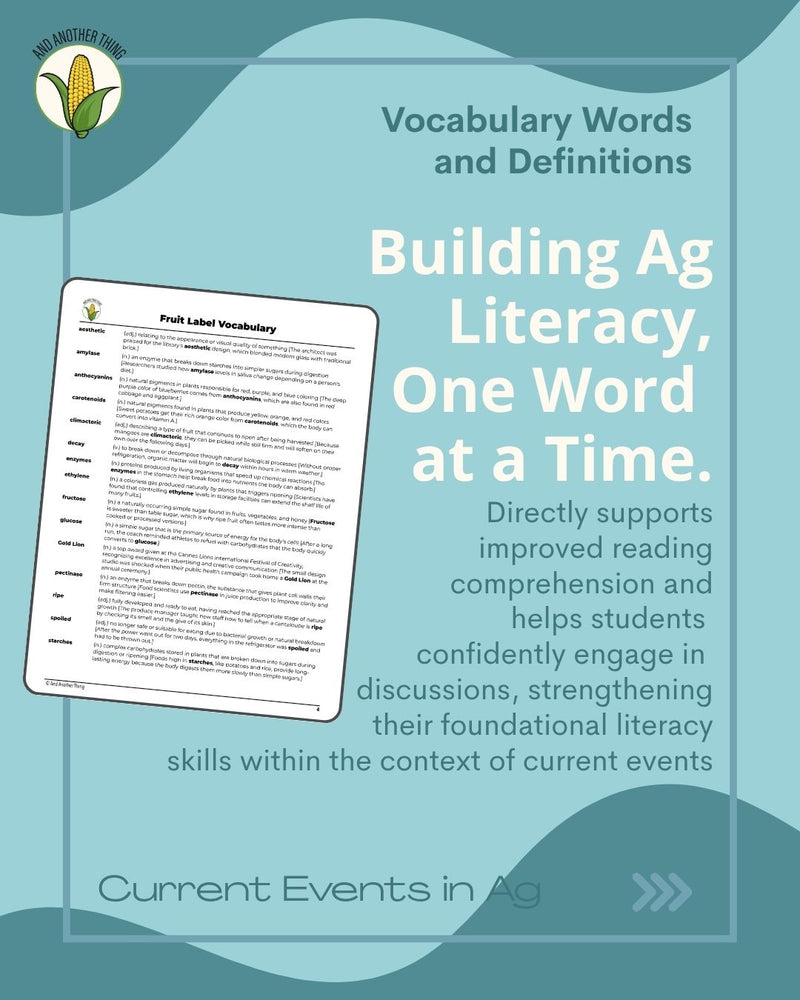 Load image into Gallery viewer, And Another Thing CURRENT EVENTS, Fruit Labels (MONTHLY)
