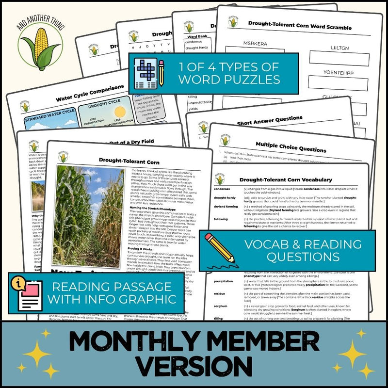 Load image into Gallery viewer, And Another Thing CURRENT EVENTS, Drought Tolerant Corn (MONTHLY)

