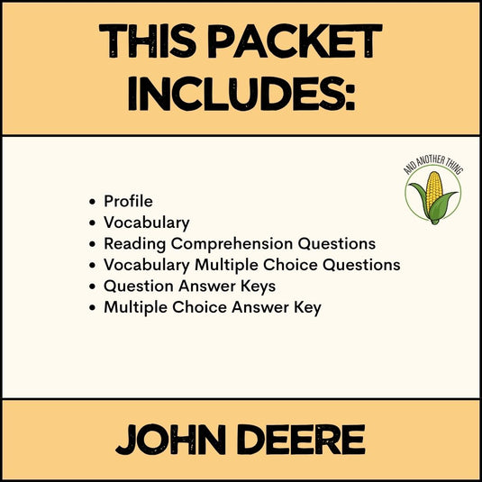 And Another Thing AG BIOGRAPHY, John Deere (MONTHLY)