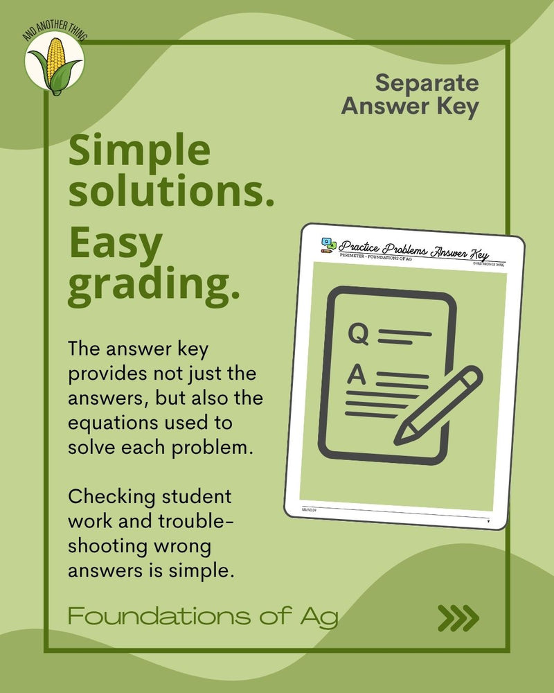Load image into Gallery viewer, And Another Thing MATH APPLICATION, Foundations of Ag PERIMETER (MONTHLY)
