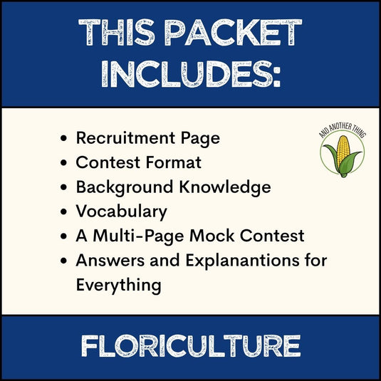 And Another Thing CDE SPOTLIGHT, Floriculture (ANNUAL)