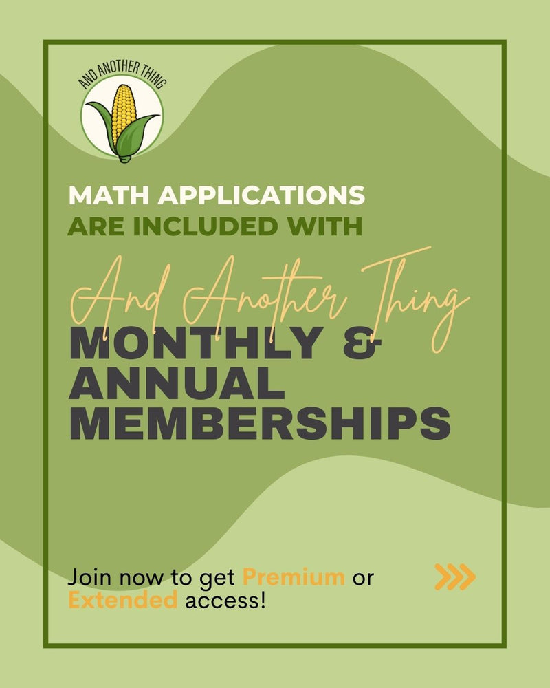 Load image into Gallery viewer, And Another Thing MATH APPLICATION, Personal Finance COMPOUND INTEREST (MONTHLY)
