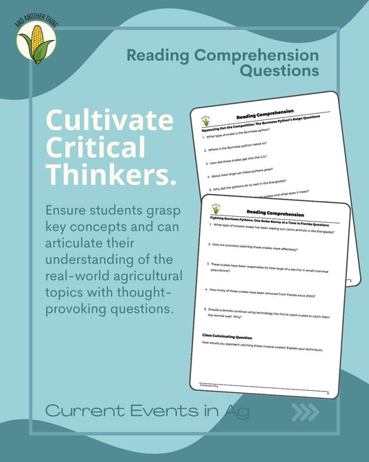 And Another Thing CURRENT EVENTS, Burmese Pythons (ANNUAL)