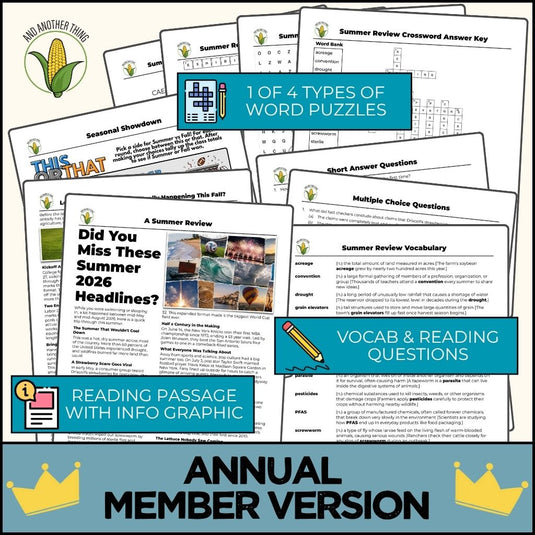 And Another Thing CURRENT EVENTS, Summer Review (ANNUAL)