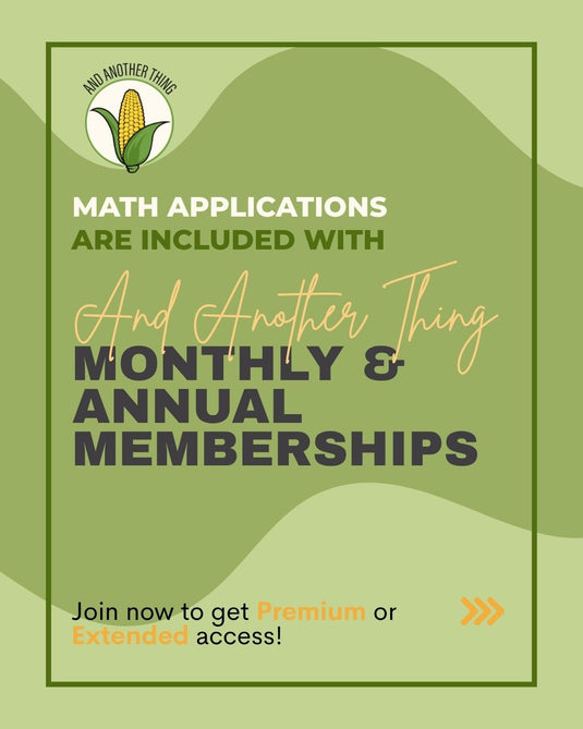 And Another Thing MATH APPLICATION, Personal Finance BANKING BASICS (ANNUAL)