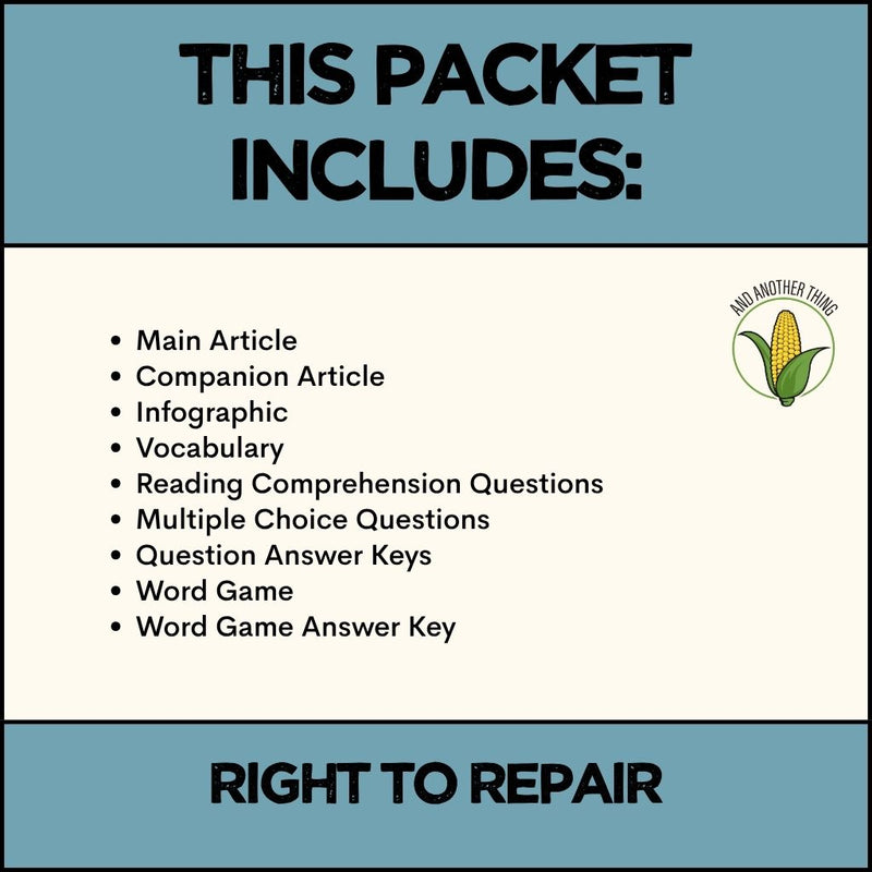 Load image into Gallery viewer, And Another Thing CURRENT EVENTS, Right to Repair (WEEKLY)
