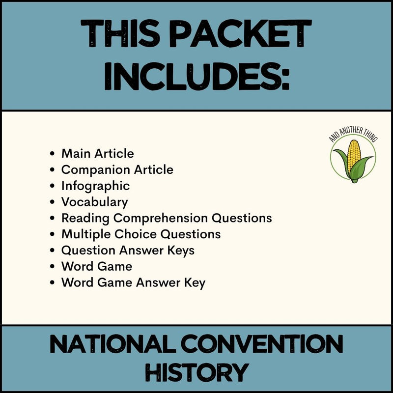 Load image into Gallery viewer, And Another Thing CURRENT EVENTS, National Convention History (WEEKLY)
