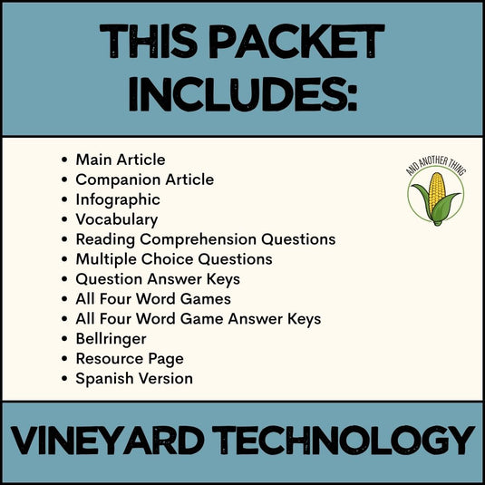 And Another Thing CURRENT EVENTS, Vineyard Technology (ANNUAL)
