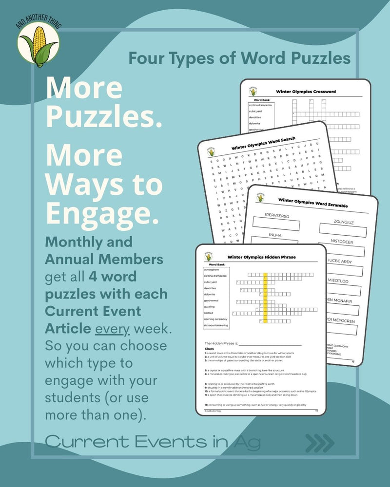 Load image into Gallery viewer, And Another Thing CURRENT EVENTS, Winter Olympics 2026 (MONTHLY)
