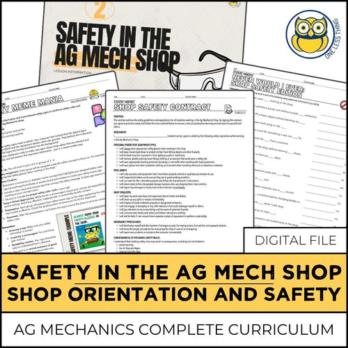 CCMEC02.4 SAFETY IN THE AG SHOP, Ag Mechanics Curriculum