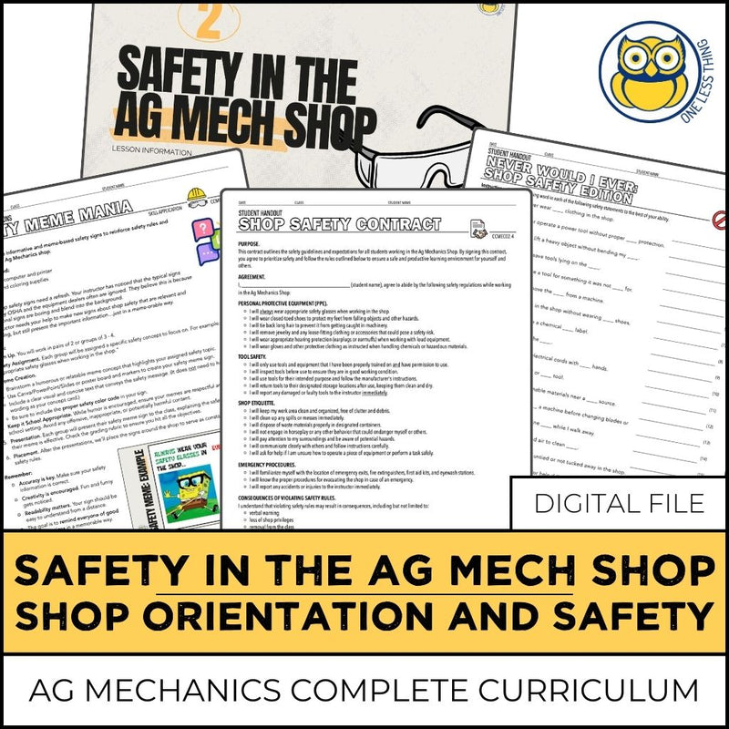 Load image into Gallery viewer, CCMEC02.4 SAFETY IN THE AG SHOP, Ag Mechanics Curriculum
