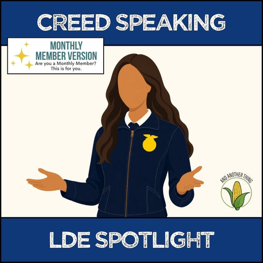 And Another Thing CDE SPOTLIGHT, Creed Speaking (MONTHLY)