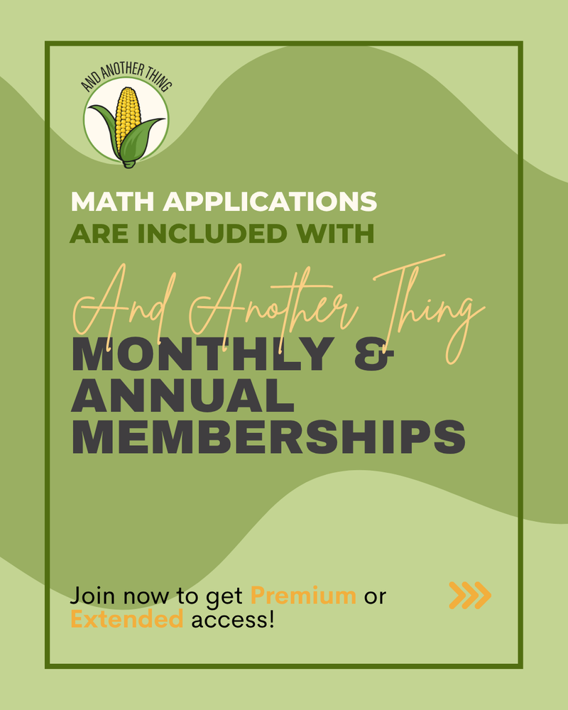 Load image into Gallery viewer, And Another Thing MATH APPLICATION, Horticulture BASIC ALGEBRA
