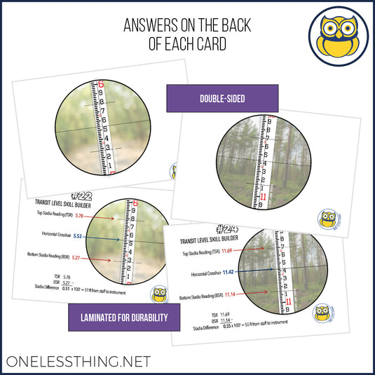 Transit Level Reading, Skill Builder Cards