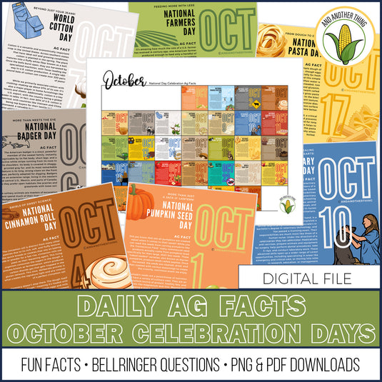And Another Thing AG FACTS, FALL Celebration Days (AUG-DEC)