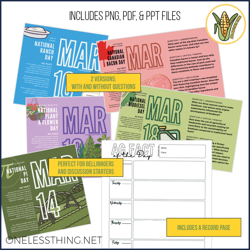 Load image into Gallery viewer, And Another Thing AG FACTS, SPRING Celebration Days (JAN-JUN)
