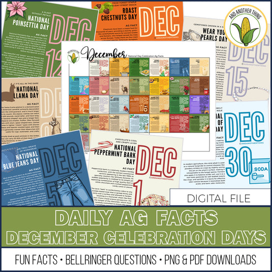 And Another Thing AG FACTS, FALL Celebration Days (AUG-DEC)