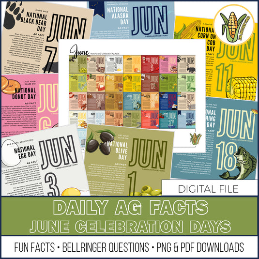 And Another Thing AG FACTS, JUNE Celebration Days