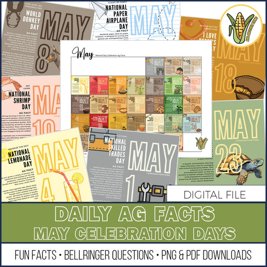 And Another Thing AG FACTS, MAY Celebration Days