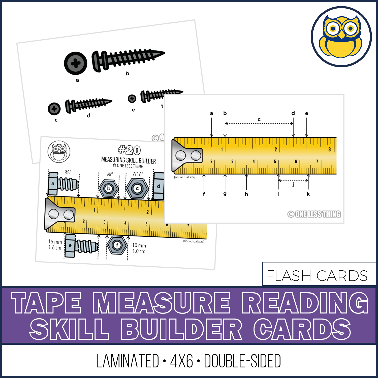 Measuring, Skill Builder Cards – One Less Thing