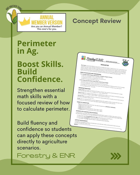And Another Thing MATH APPLICATION, Forestry ENR PERIMETER (ANNUAL)