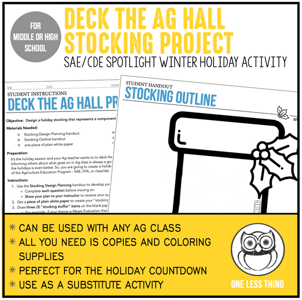 Deck the Ag Hall Winter Holiday Activity
