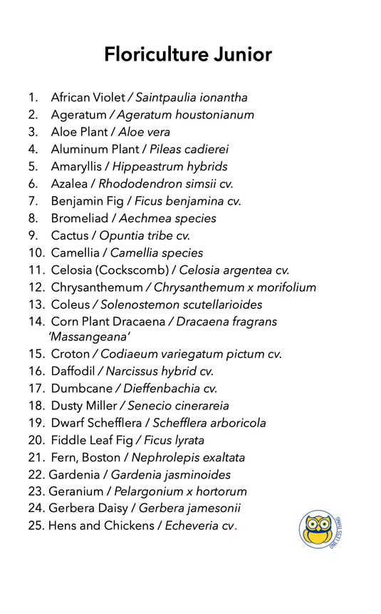 Floriculture ID Junior, IDPix Cards