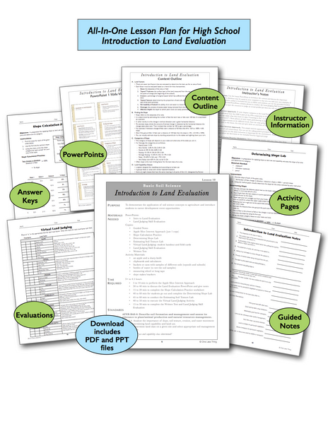 Land Evaluation Introduction High School, All-In-One Lesson Plan Download
