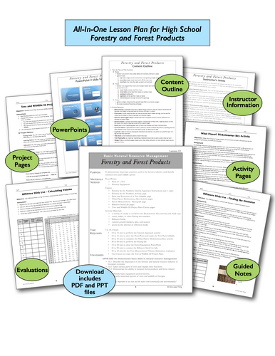 Forestry and Forest Products High School, All-In-One Lesson Plan Download