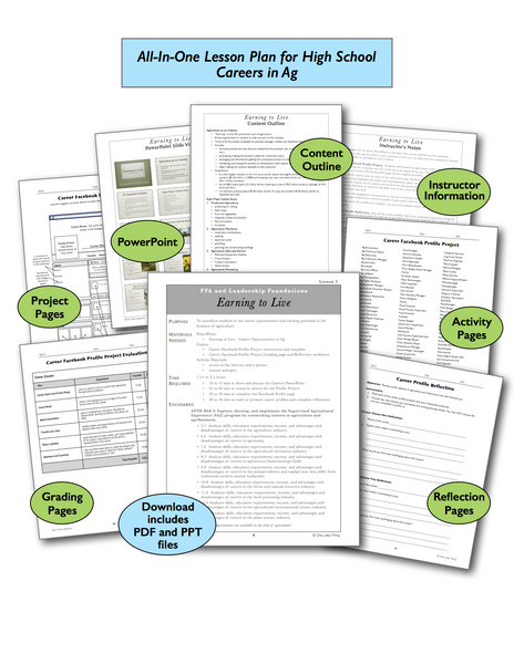 Careers in Agriculture High School, All-In-One Lesson Plan