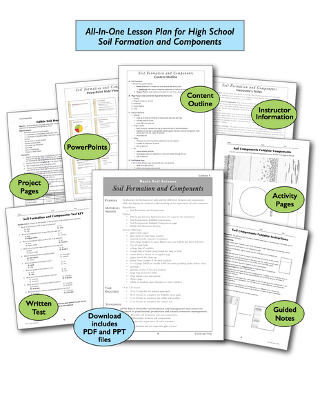 Soil Formation and Components High School, All-In-One Lesson Plan Download