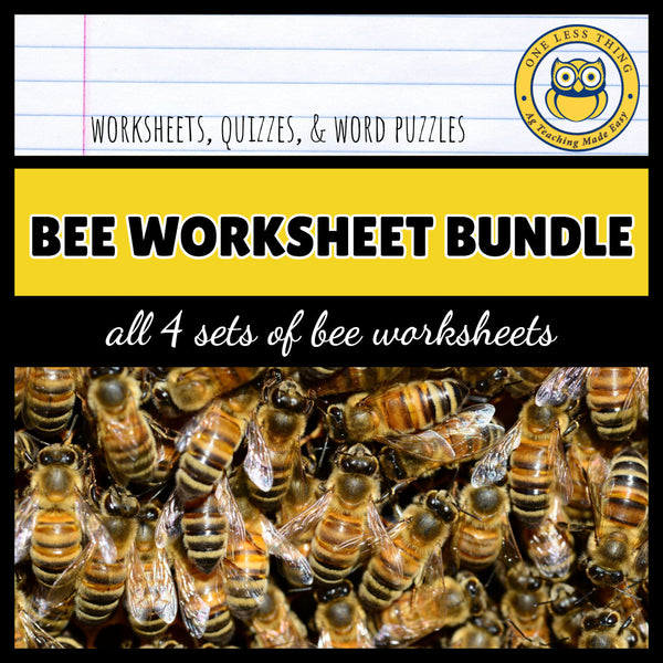 HoneyBee Worksheets Set, AgTivities