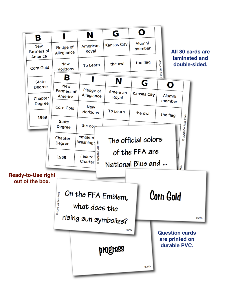 FFA Basics, Bingo Download Only