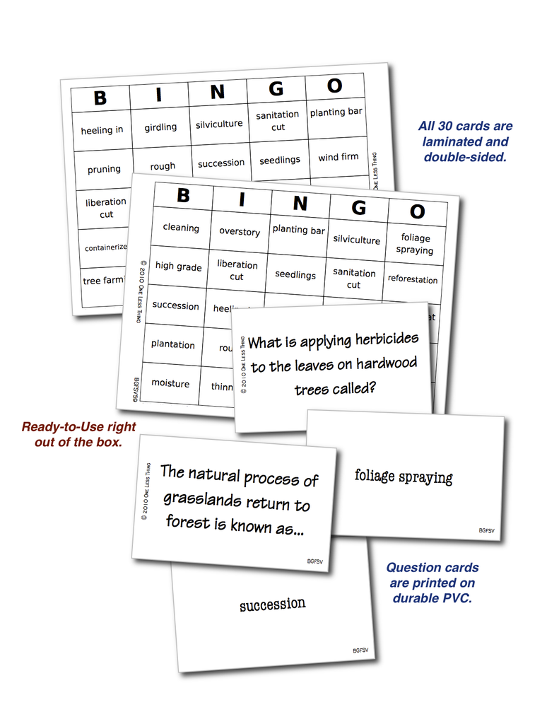 Forest Silviculture, Bingo Download Only