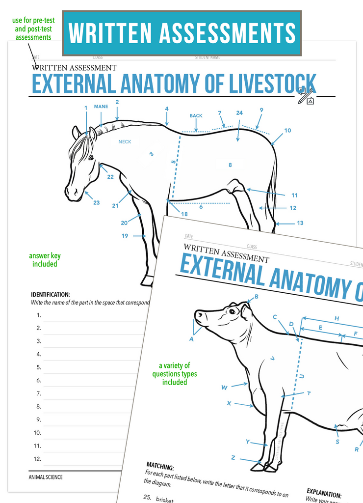 CCANS03.2 External Anatomy of Livestock, Animal Science Complete Curriculum