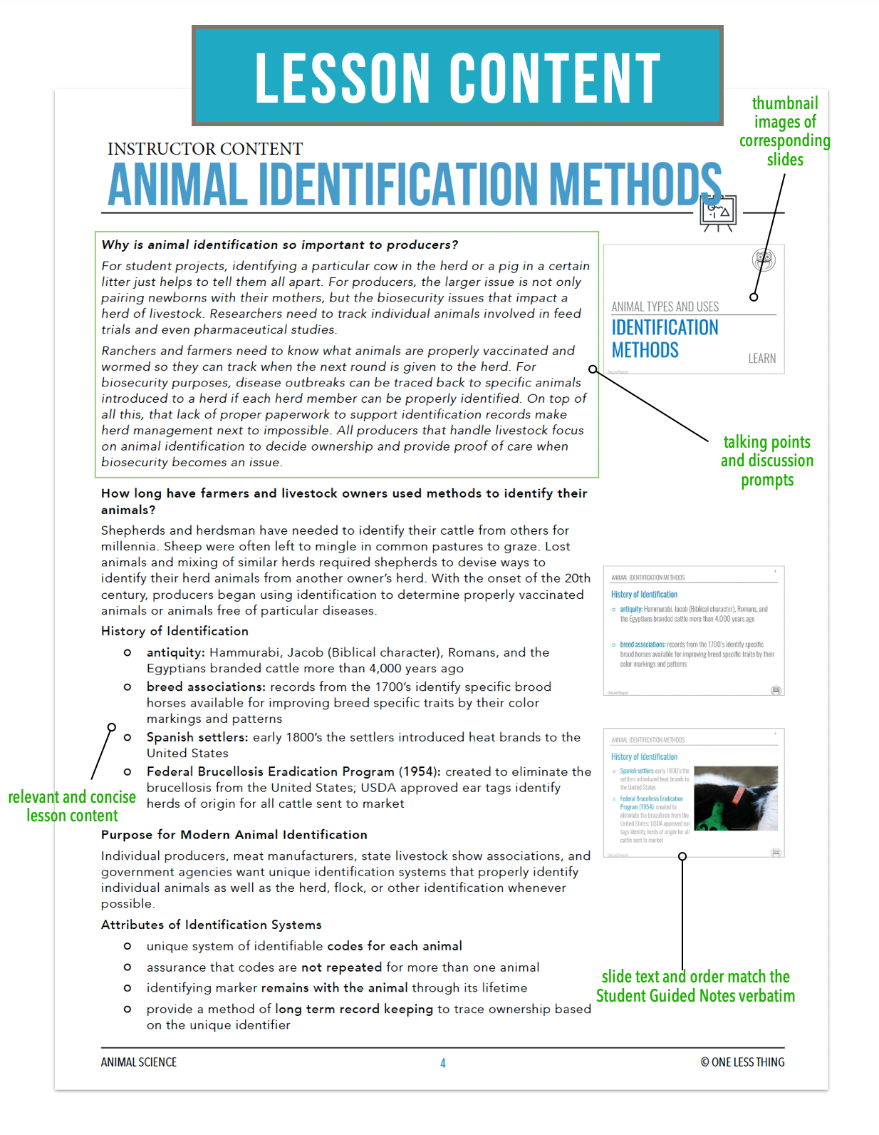 CCANS03.4 Animal Identification Methods, Animal Science Complete Curri ...
