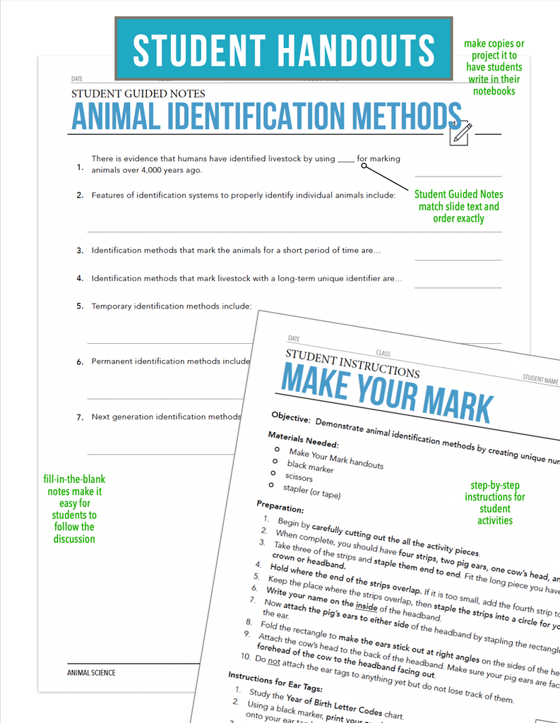 CCANS03.4 Animal Identification Methods, Animal Science Complete Curriculum
