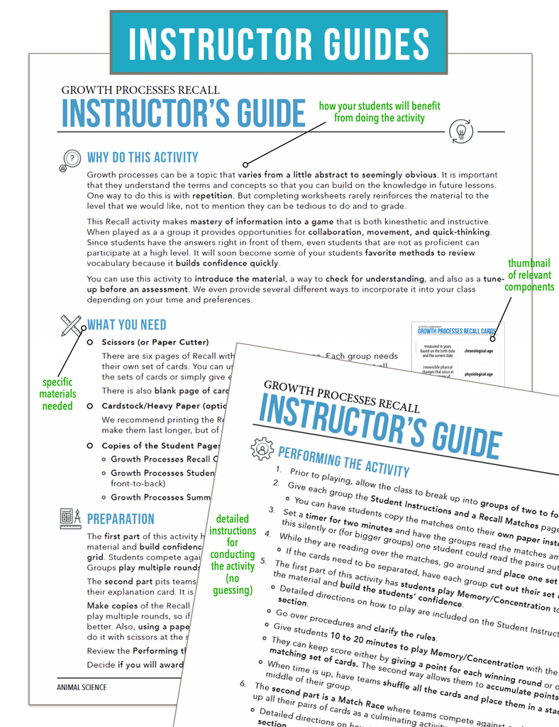 CCANS07.2 Growth Processes, Animal Science Complete Curriculum