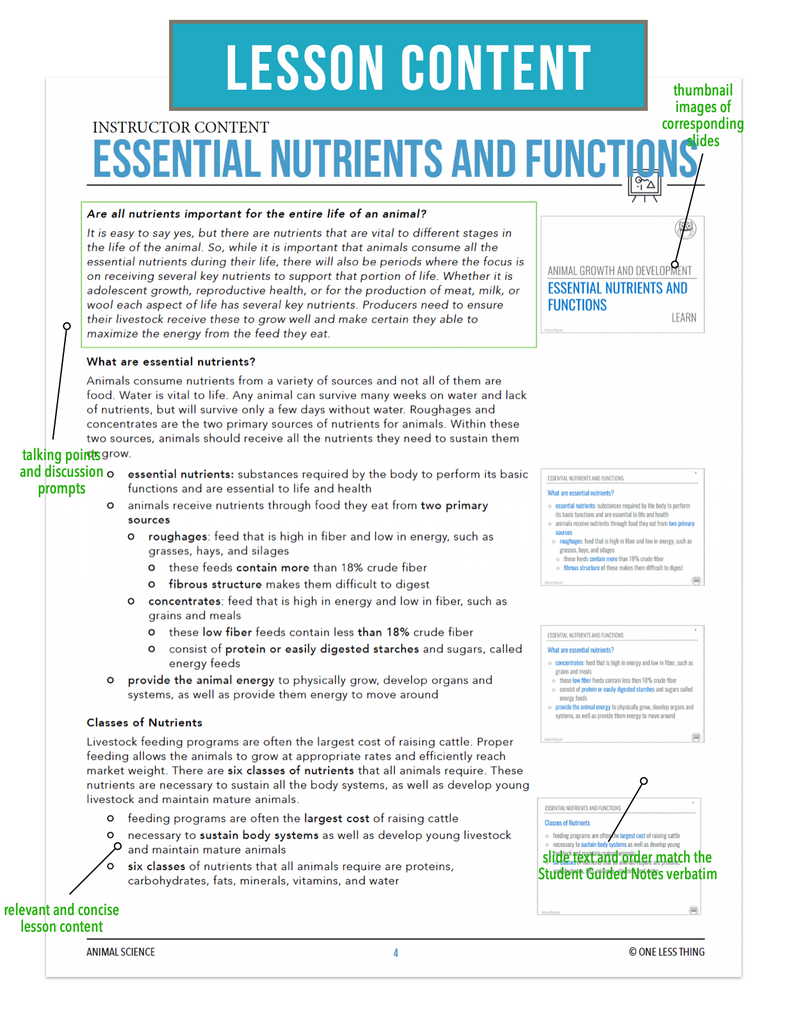 CCANS08.2 Essential Nutrients and Functions, Animal Science Complete Curriculum