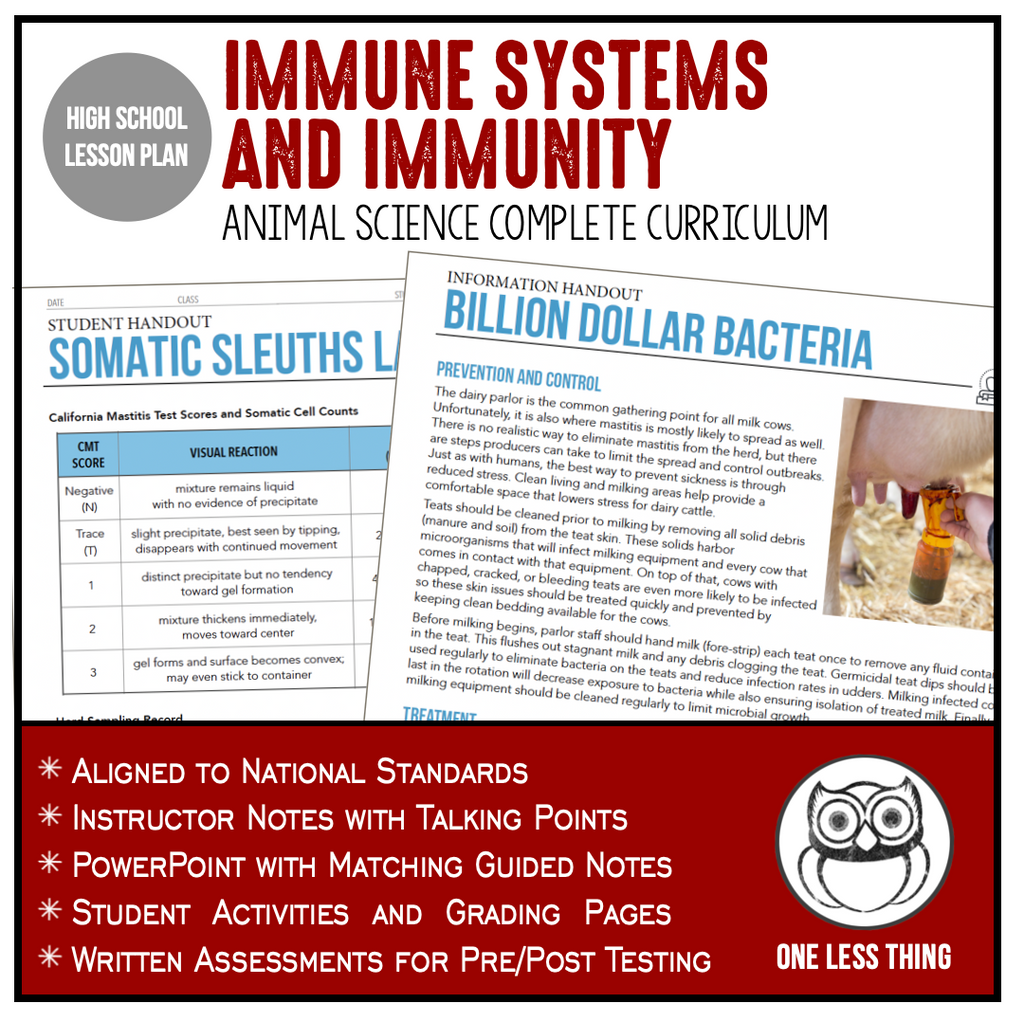 CCANS09.2 Immune Systems and Immunity, Animal Science Complete Curriculum