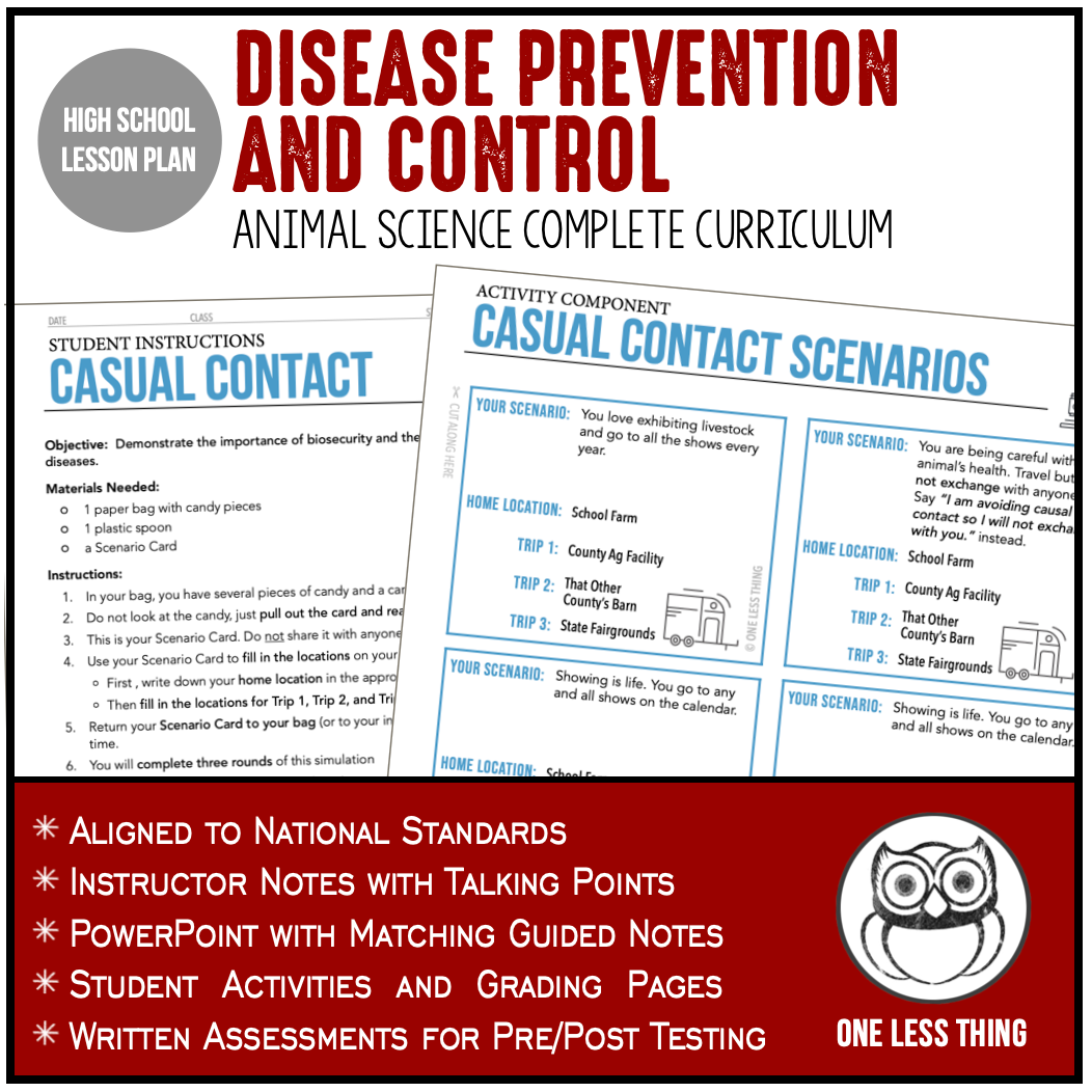 CCANS09.3 Disease Prevention and Control, Animal Science Complete Curr ...