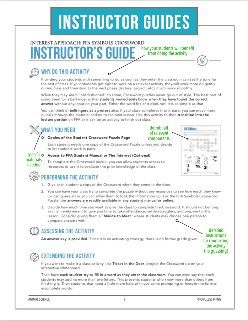 CCANS01.1 FFA Refresh, Animal Science Complete Curriculum