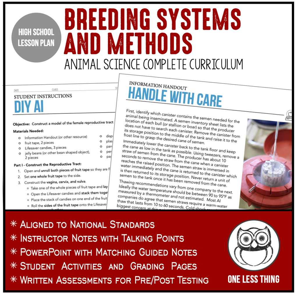 CCANS11.3 Breeding Systems and Methods, Animal Science Complete Curriculum