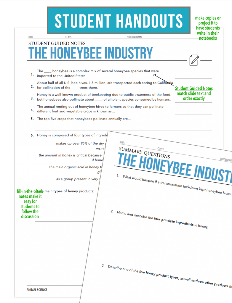 CCANS12.4 The Honeybee Industry, Animal Science Complete Curriculum