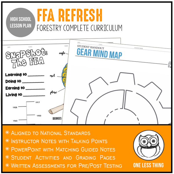 CCFOR01.1 FFA Refresh, Forestry Complete Curriculum
