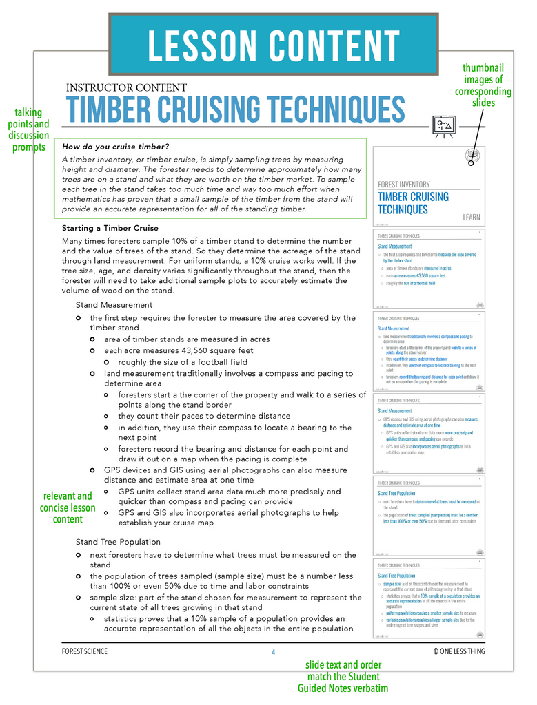 CCFOR10.4 Timber Cruising Techniques, Forestry Complete Curriculum